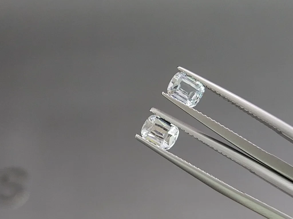 Set of aquamarines cushion cut 2.60 carats, Madagascar Image №4