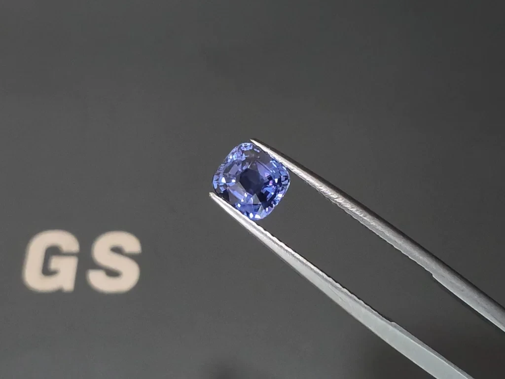 Blue sapphire cushion cut 1.66 carats, Sri Lanka Image №3
