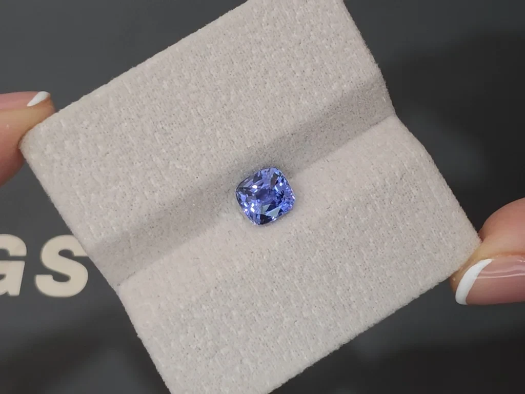 Blue sapphire cushion cut 1.66 carats, Sri Lanka Image №4