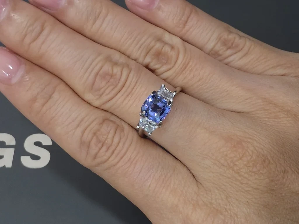 Blue sapphire cushion cut 1.66 carats, Sri Lanka Image №5
