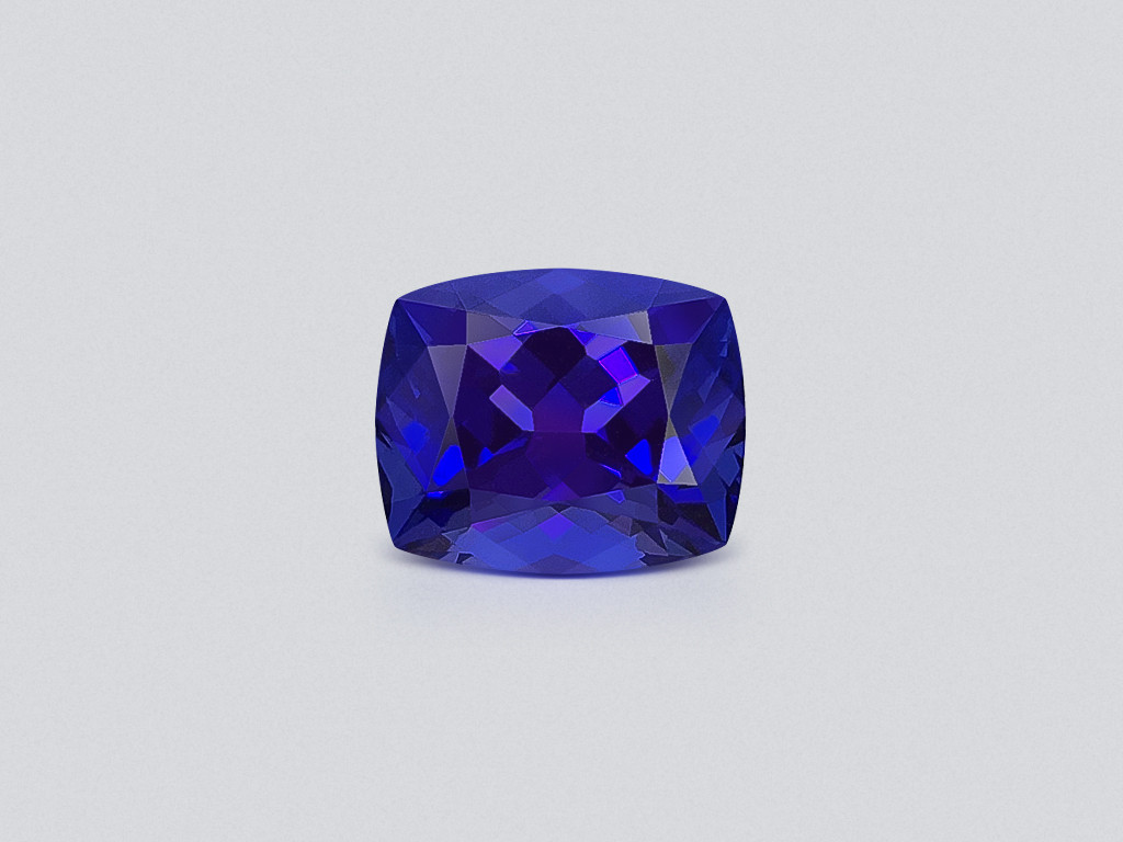 Blue violet tanzanite cushion cut 6.06 carats, Tanzania Image №1
