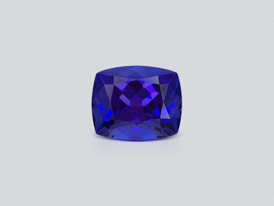 Blue violet tanzanite cushion cut 6.06 carats, Tanzania photo