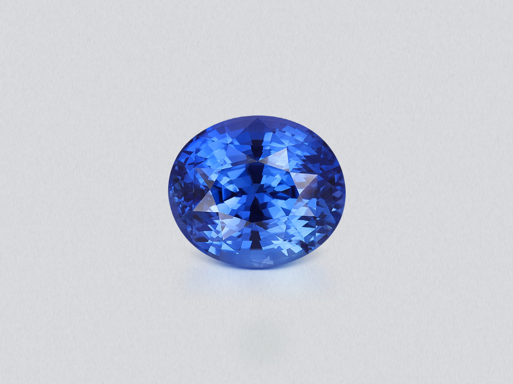 Blue sapphire oval cut 4.04 carats, Sri Lanka Image №1