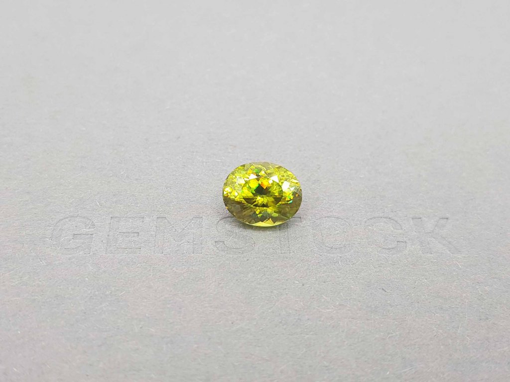 Golden green sphene 3.24 ct from Madagascar Image №2