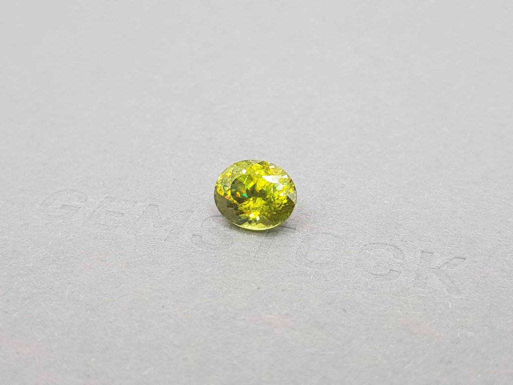Golden green sphene 3.24 ct from Madagascar Image №3
