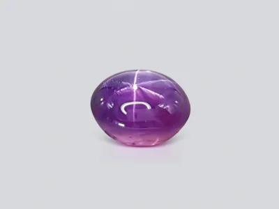Unheated violet star sapphire from Sri Lanka 11.07 ct photo