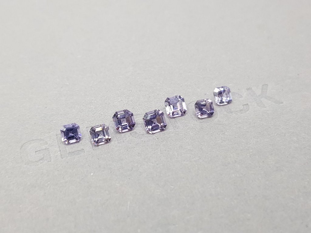 Burmese purple spinel set 1.86 ct Image №2