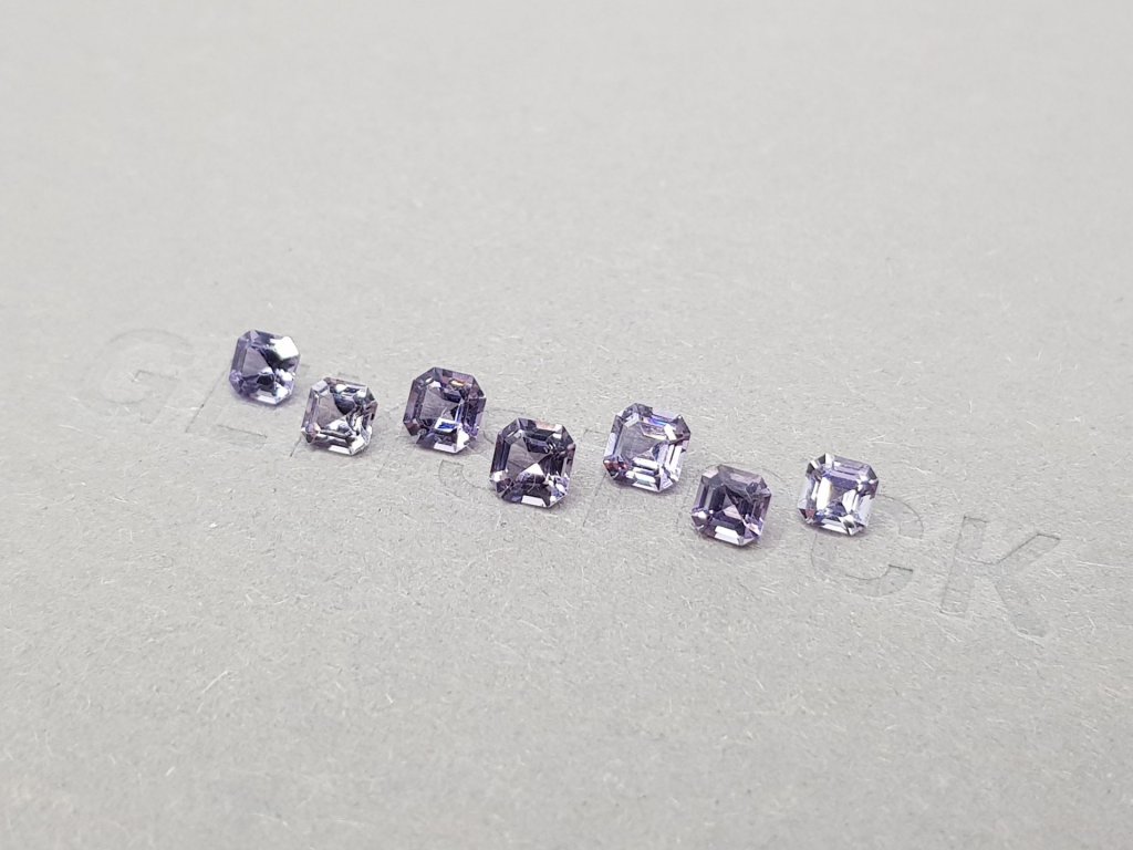 Burmese purple spinel set 1.86 ct Image №3