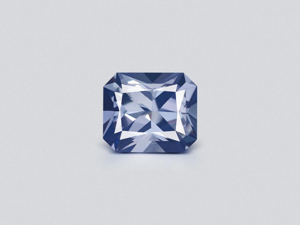 Unheated blue sapphire (Pastel Blue) radiant cut 0.88ct, Sri Lanka  Image №1