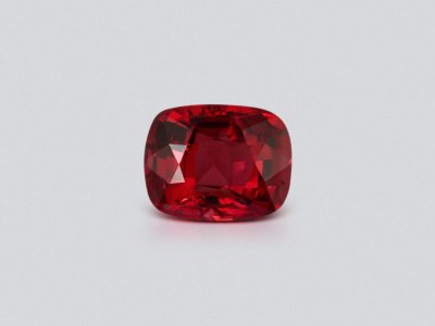 Vivid red cushion-cut Mahenge spinel 2.55 carats, Tanzania photo