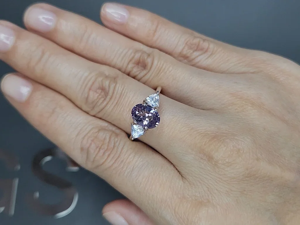 Lavender spinel in oval cut 2.06 carats, Tanzania Image №5