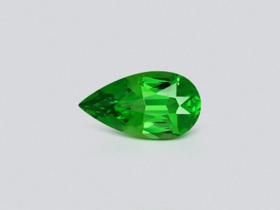 Neon Green tsavorite garnet in pear cut 1.93 carats, Tanzania  photo