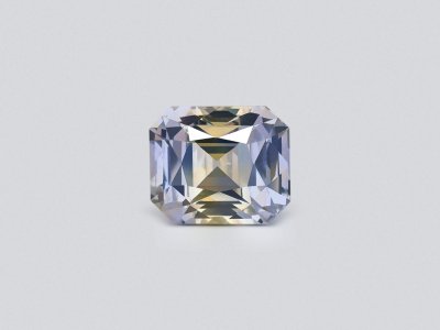 Unheated Bi-color sapphire in radiant cut 2.13 carats, Sri Lanka photo