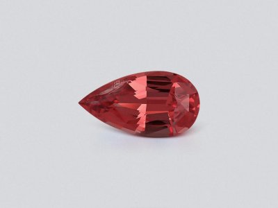 Spinel  Mahenge Vibrant pink red pear cut 1.18 carats,Tanzania photo