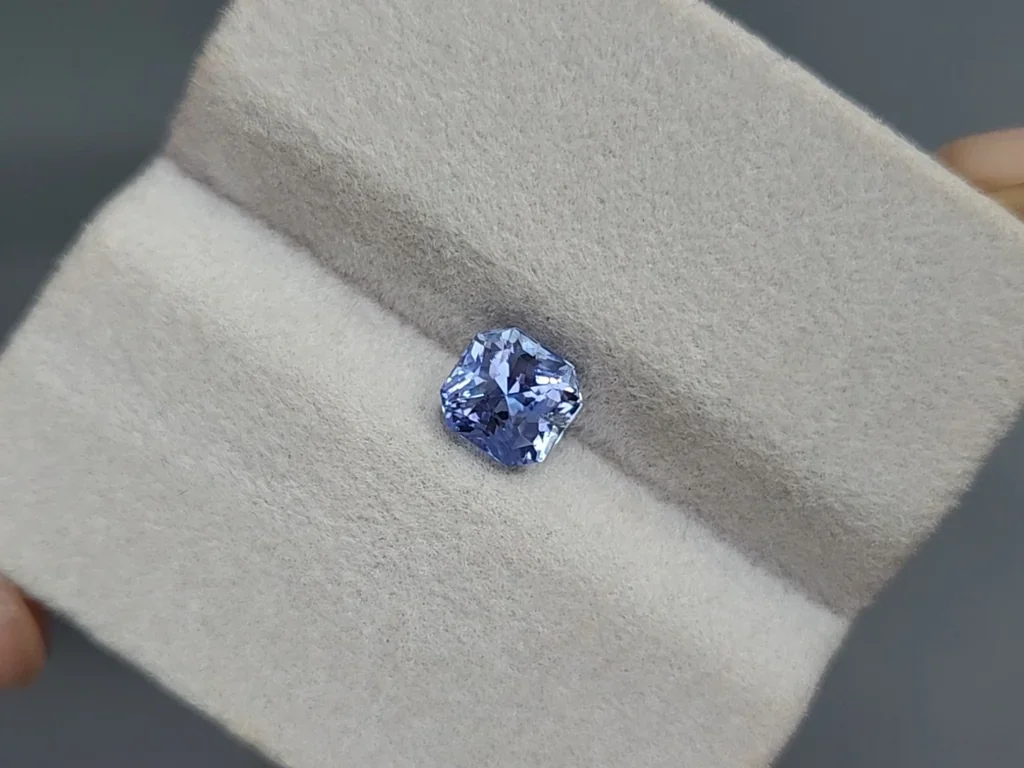 Unheated sapphire Pastel Blue radiant cut 1.51 carats, Sri Lanka  Image №4
