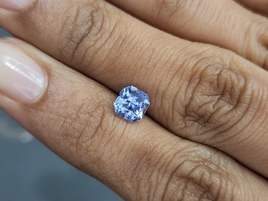 Unheated sapphire Pastel Blue radiant cut 1.51 carats, Sri Lanka  Image №2