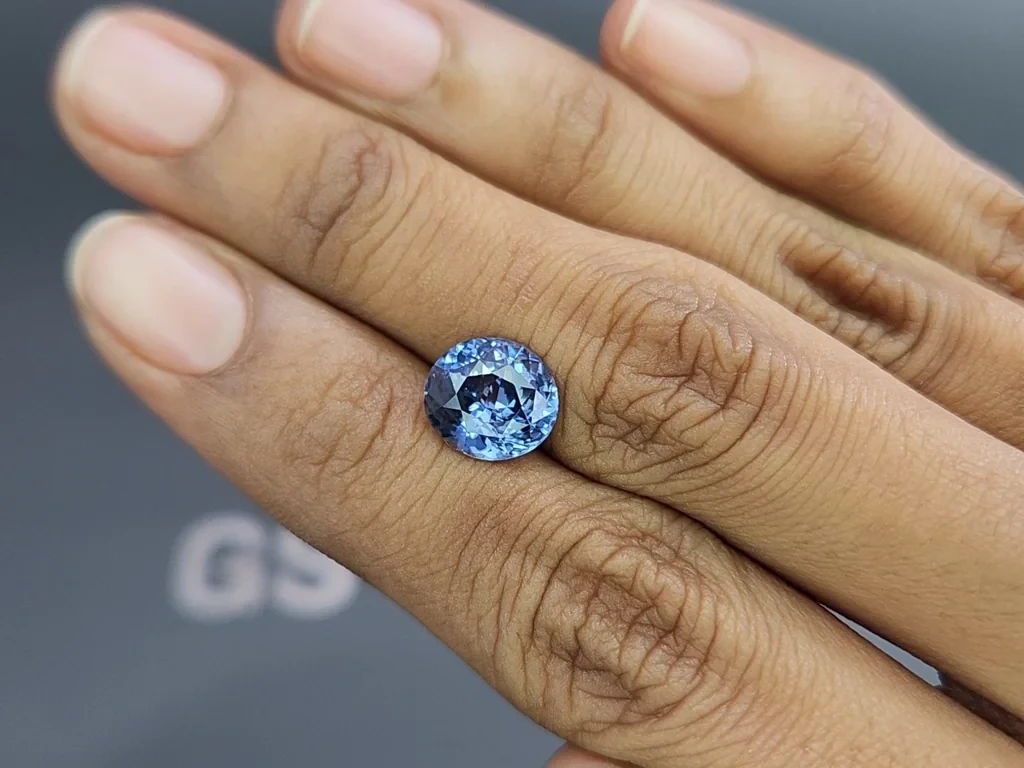 Teal sapphire oval cut 4.03 carats, Sri Lanka Image №2