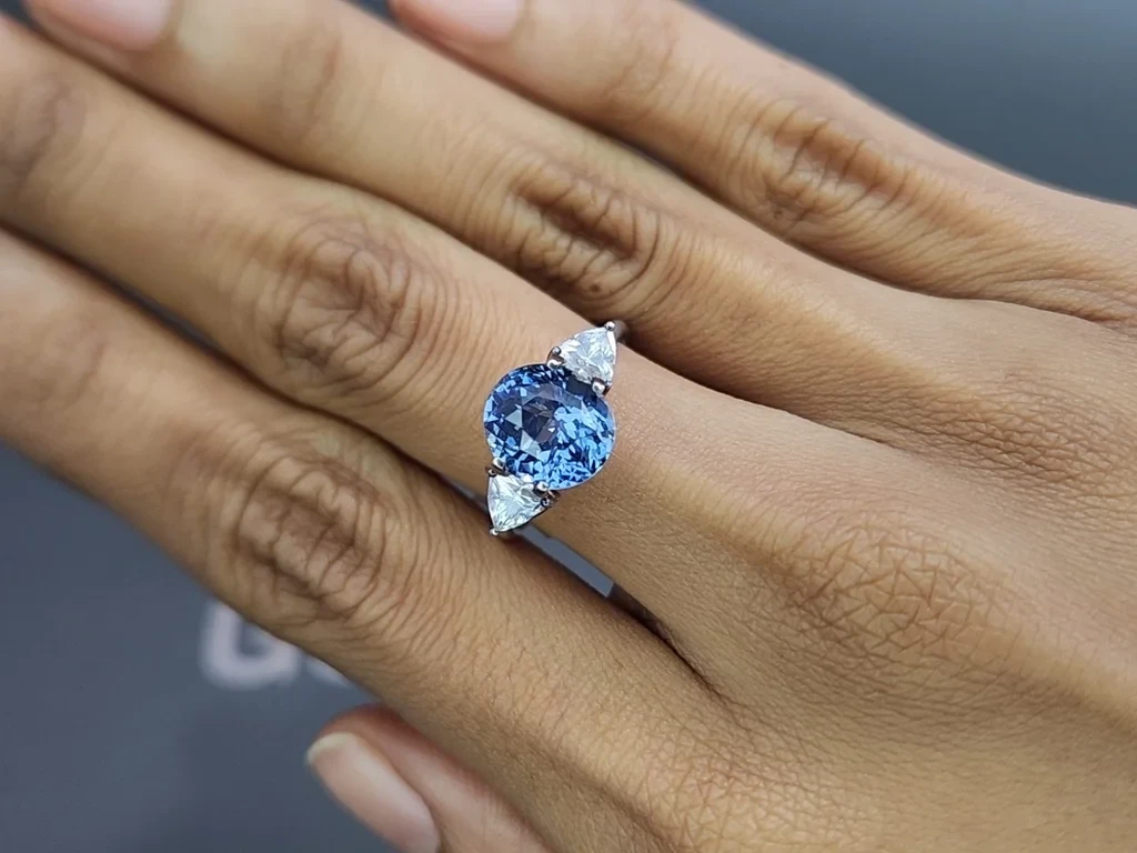 Teal sapphire oval cut 4.03 carats, Sri Lanka Image №5