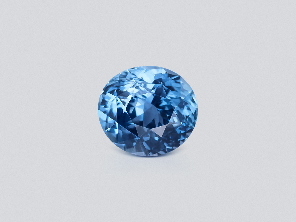 Teal sapphire oval cut 4.03 carats, Sri Lanka Image №1