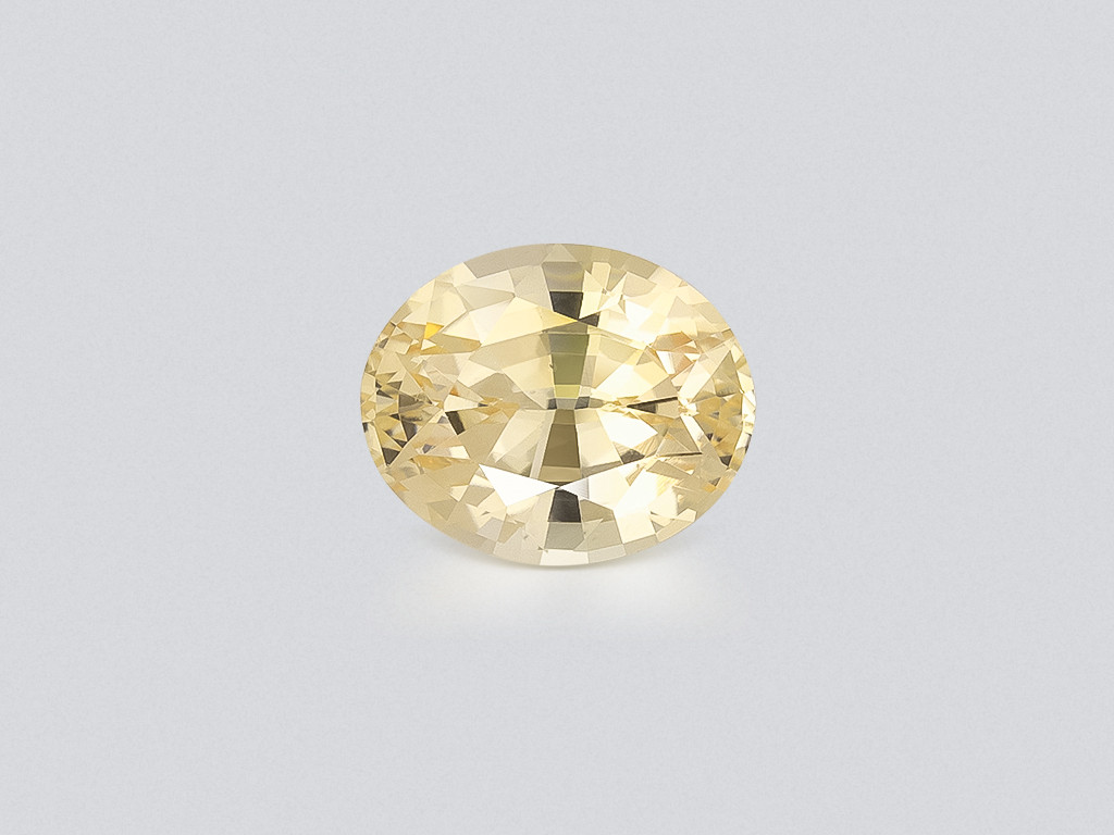 Unheated sapphire Pastel Yellow oval cut 2.13 carats, Sri Lanka Image №1