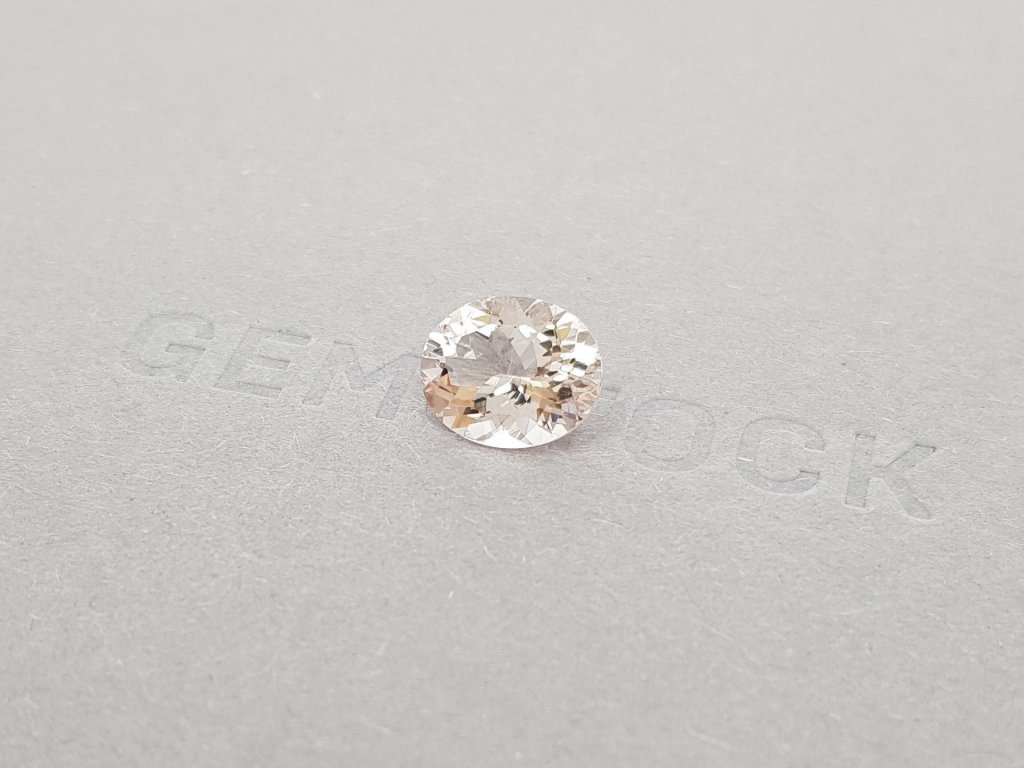 Light morganite oval cut 2.96 ct, GFCO Image №3