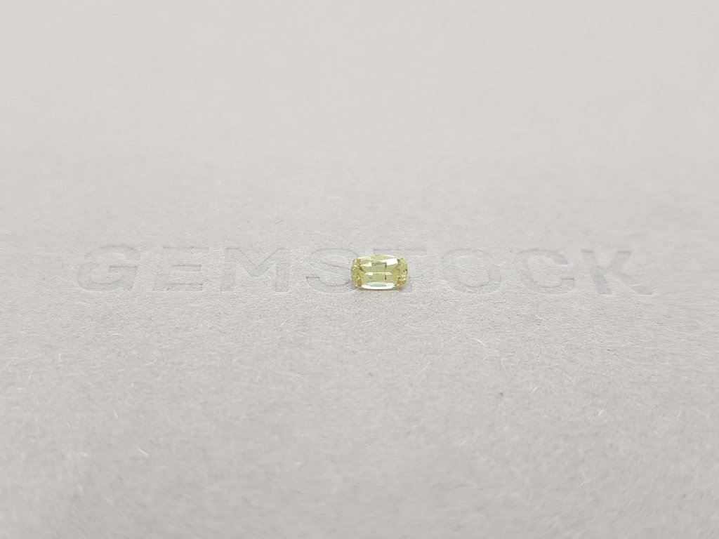 Unheated greenish-yellow cushion cut sapphire 0.33 ct Image №2