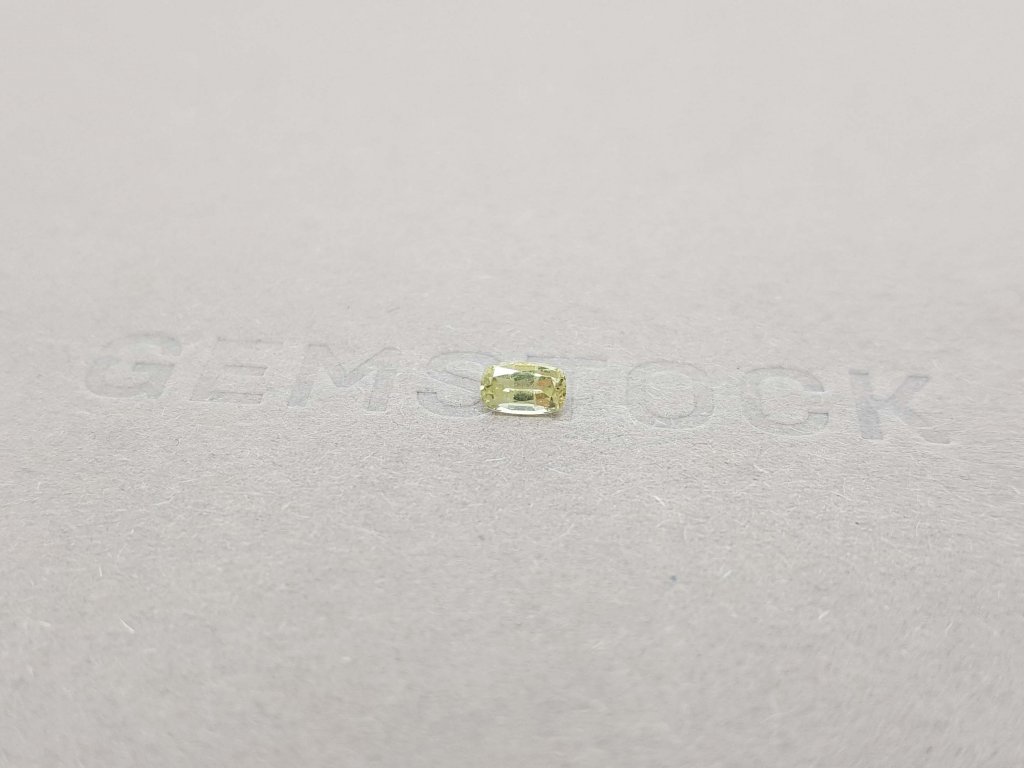 Unheated greenish-yellow cushion cut sapphire 0.33 ct Image №4