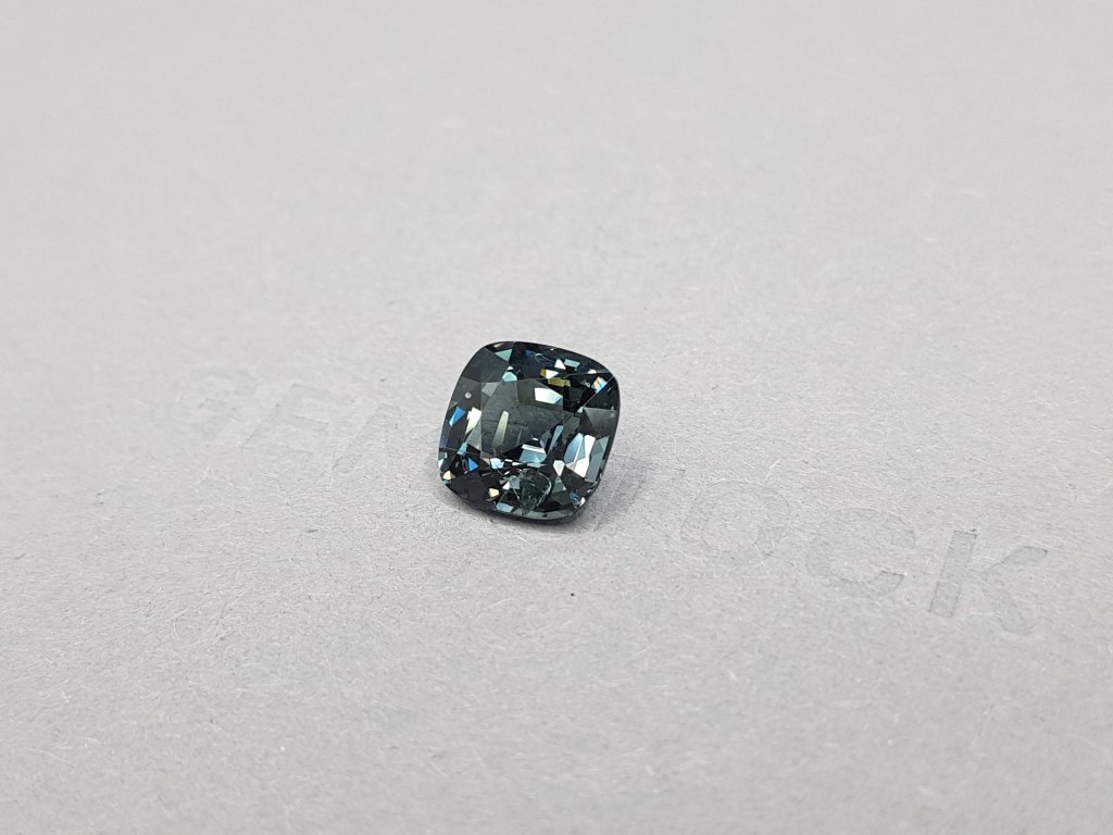 Cushion cut steel spinel 3.87 ct Image №4