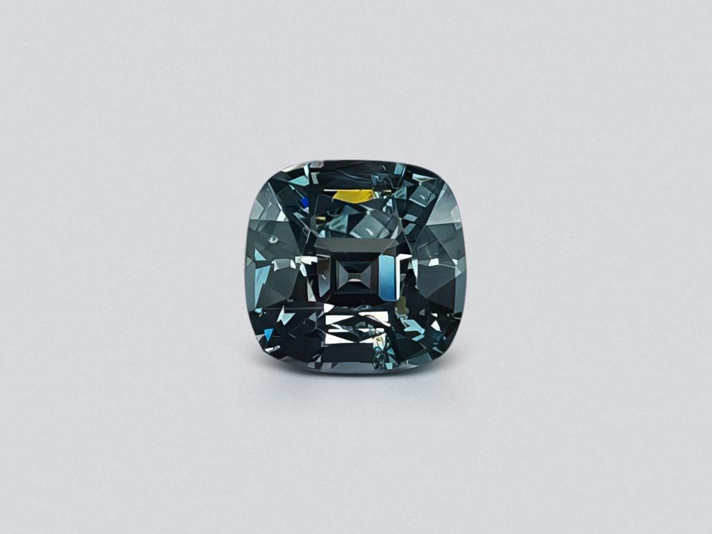 Cushion cut steel spinel 3.87 ct Image №1