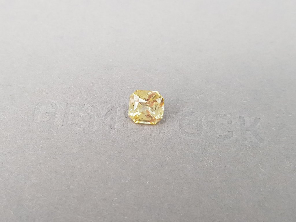 Unheated radiant-cut yellow sapphire 2.54 ct, Sri Lanka Image №3