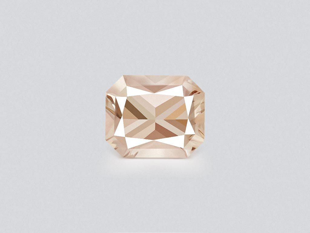 Radiant cut orange sapphire 0.87ct, Madagascar  Image №1