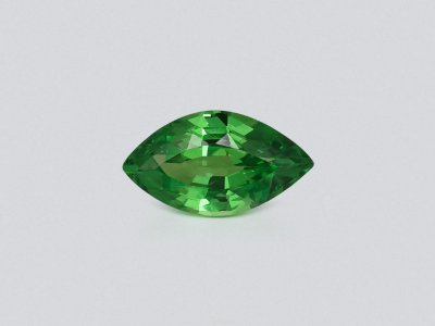 Neon green tsavorite garnet in marquise cut 1.05 carats, Tanzania photo