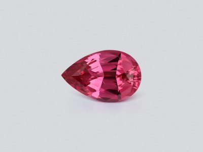 Spinel Mahenge Vibrant pink red pear cut 3.44 carats, Tanzania photo