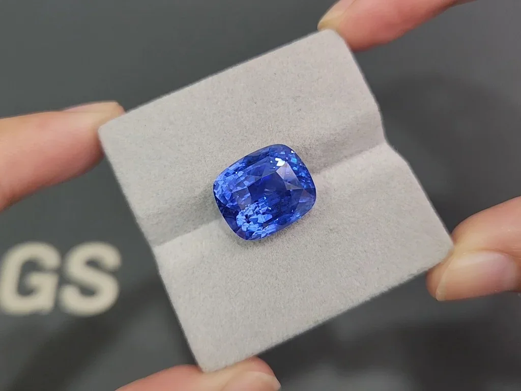 Unheated sapphire Cornflower Blue cushion cut 18.07 carats, Sri Lanka Image №4
