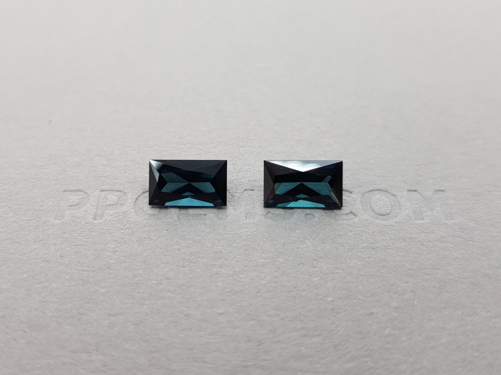 Pair of indicolites 2.27 ct, Afghanistan Image №1