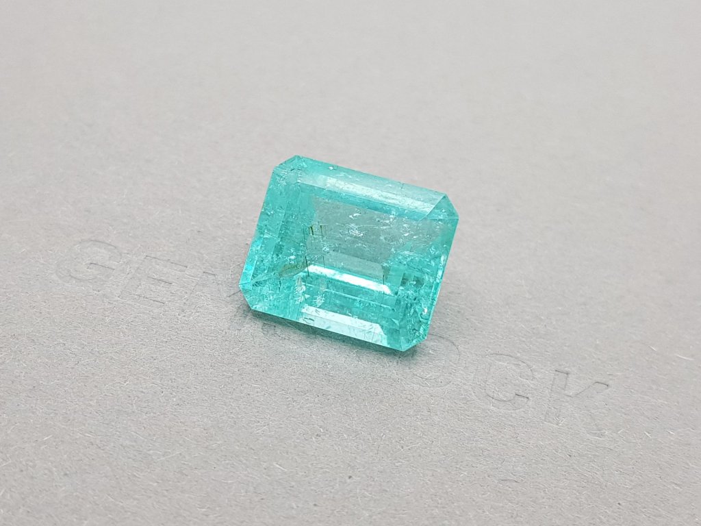 Bright blue large paraiba in a rare cut octagon 19.58 carats Image №2