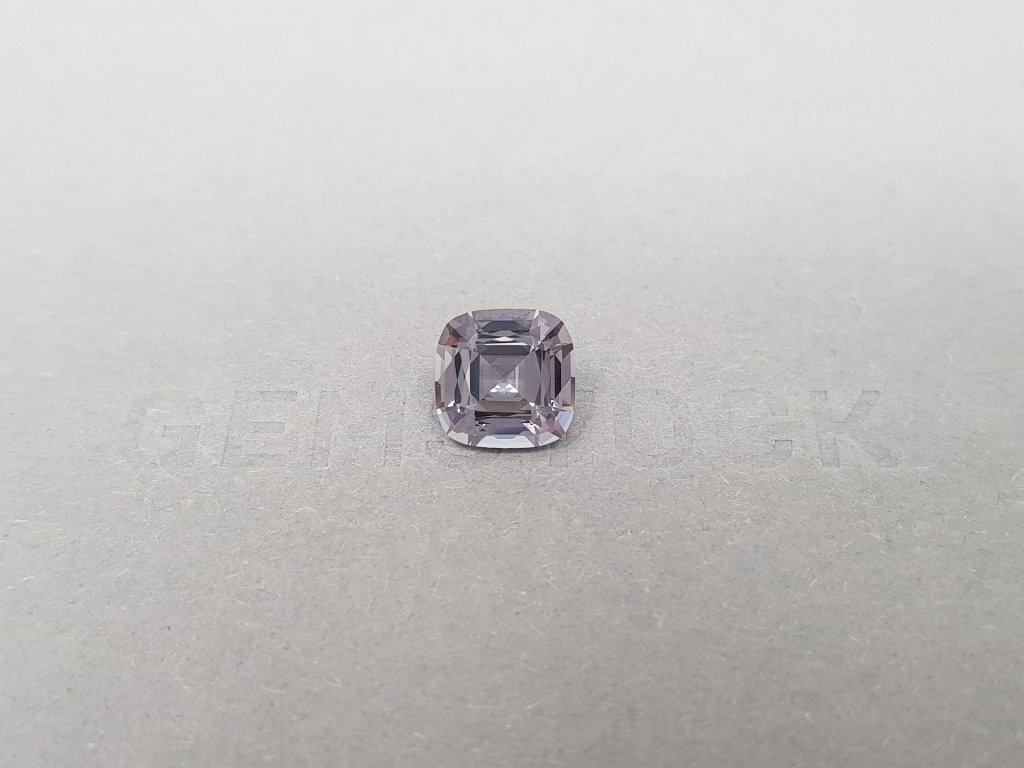 Cushion cut steel color spinel from Burma 3.46 ct Image №2