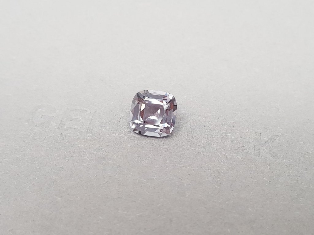Cushion cut steel color spinel from Burma 3.46 ct Image №4