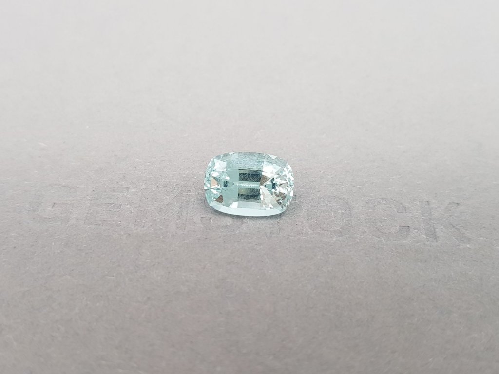 Cushion cut aquamarine 2.46 ct, Mozambique, GFCO Image №3