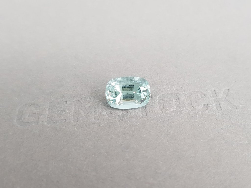 Cushion cut aquamarine 2.46 ct, Mozambique, GFCO Image №2