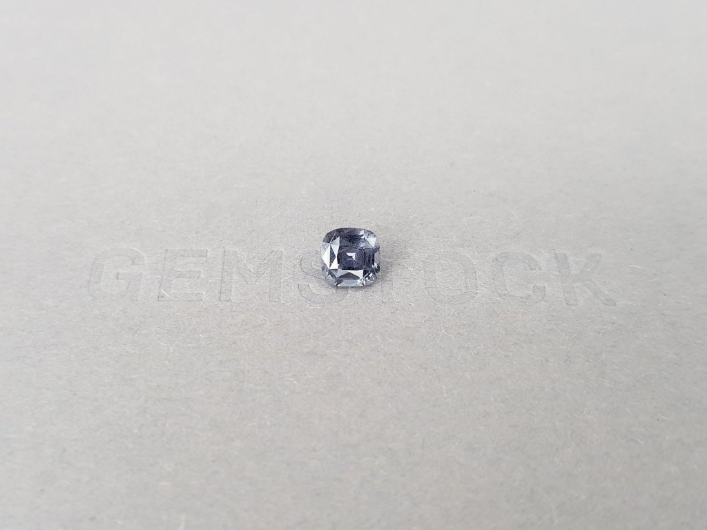 Steel gray spinel in cushion cut 1.39 ct, Burma Image №1