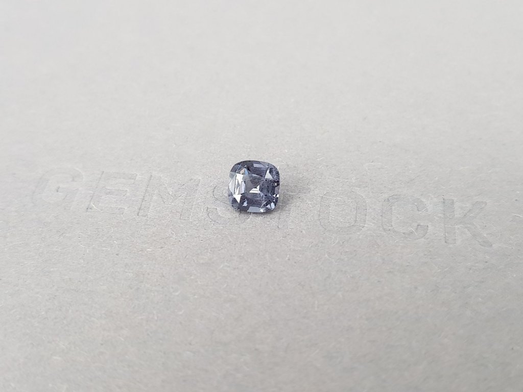 Steel gray spinel in cushion cut 1.39 ct, Burma Image №3