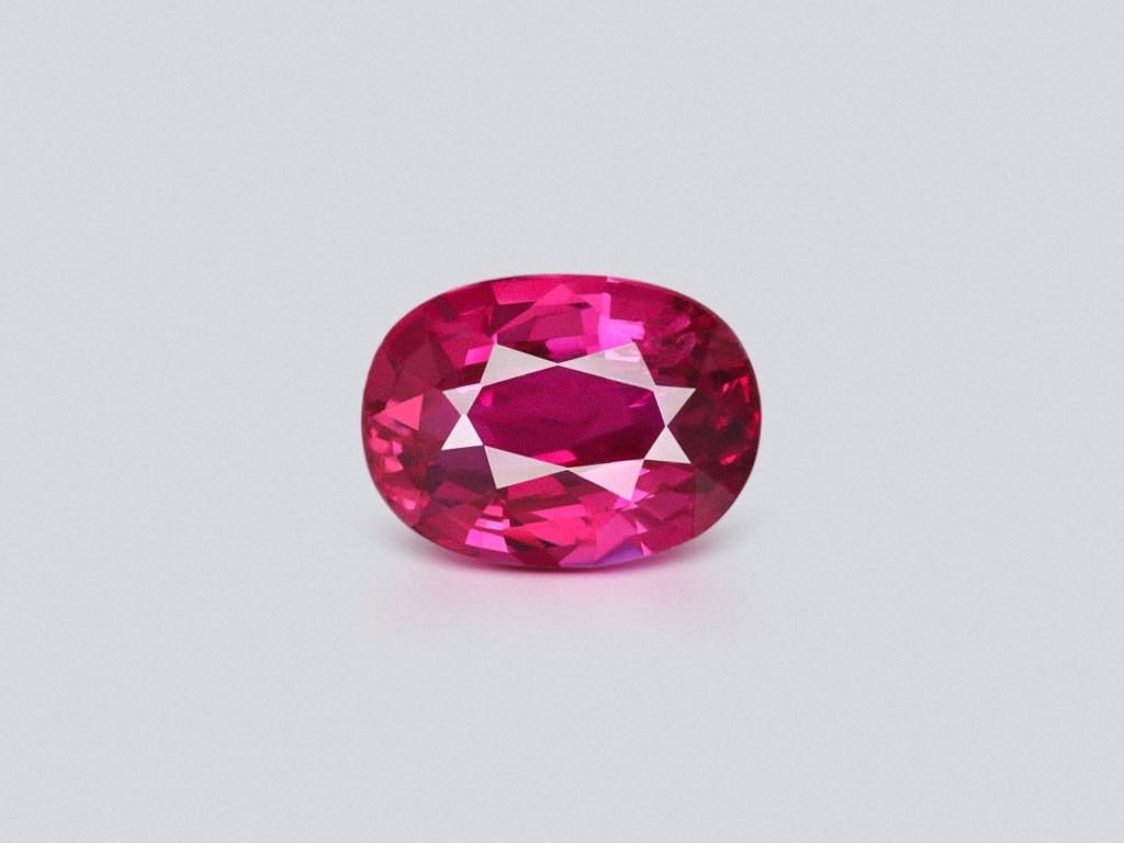 Unheated Pigeon Blood oval cut ruby 1.98 carats, Madagascar Image №1