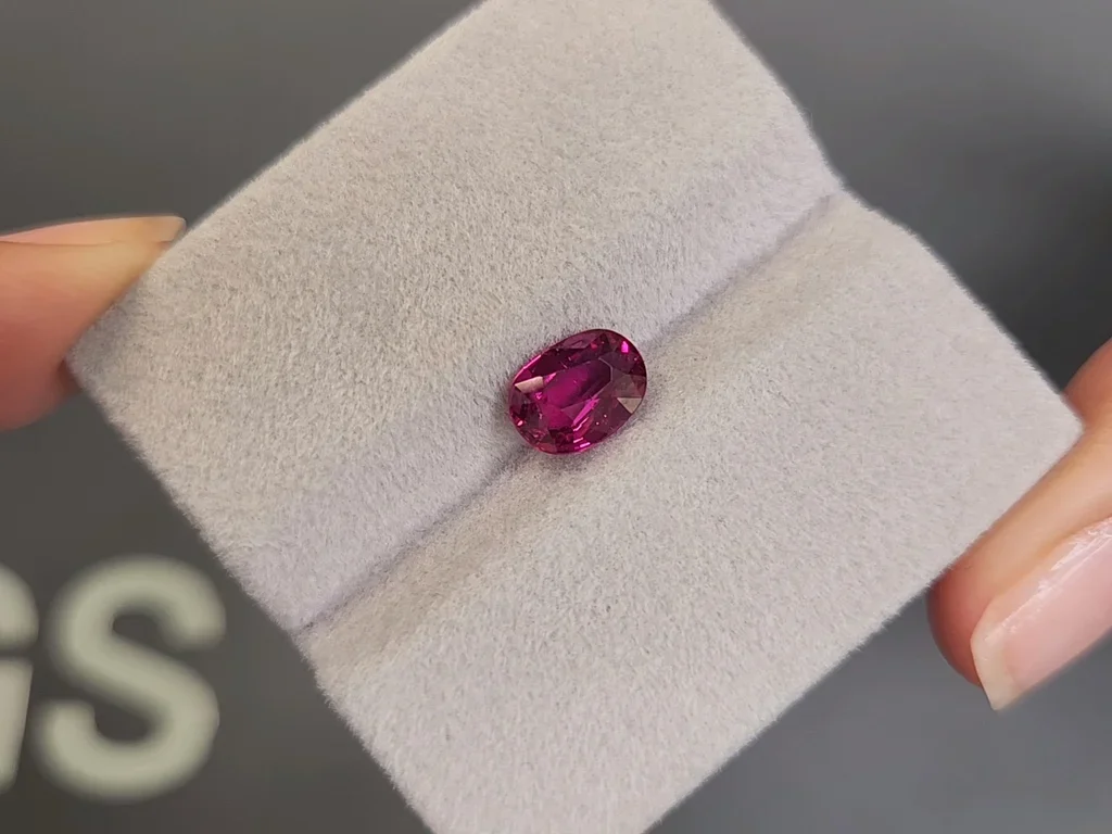 Unheated Pigeon Blood oval cut ruby 1.98 carats, Madagascar Image №4