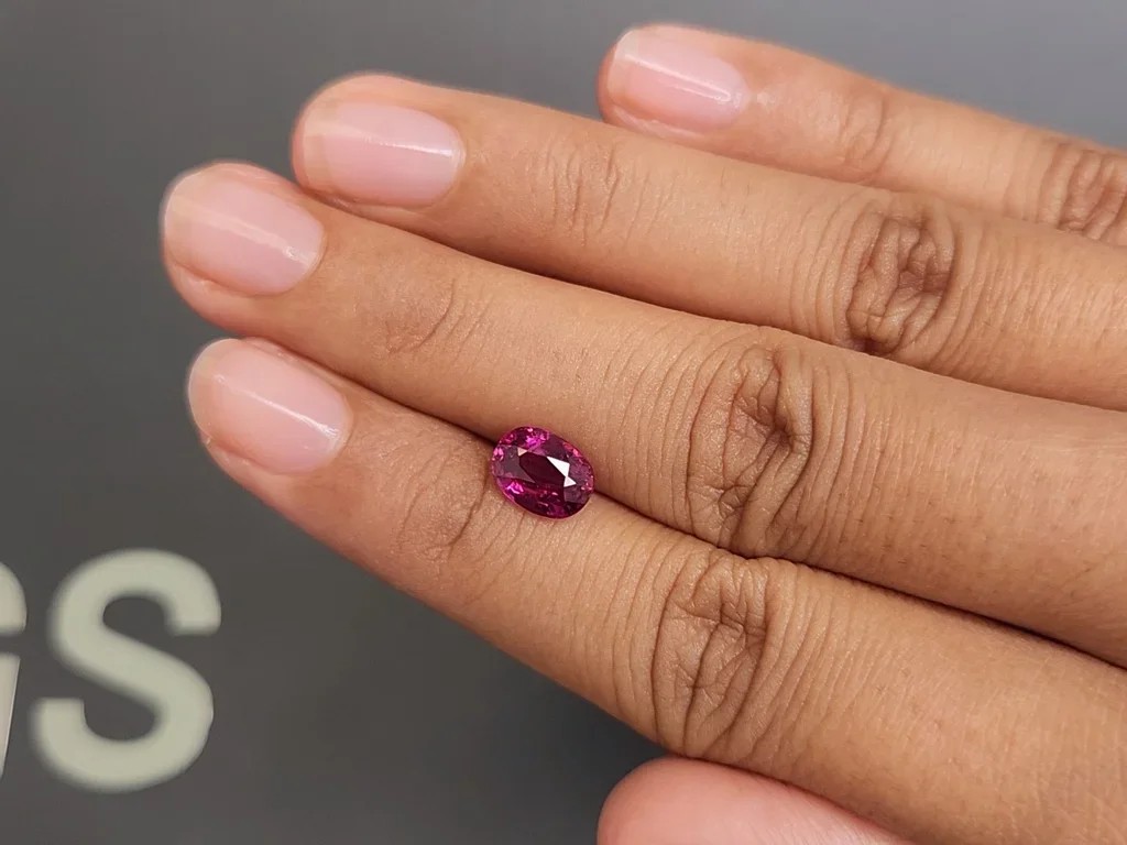 Unheated Pigeon Blood oval cut ruby 1.98 carats, Madagascar Image №2