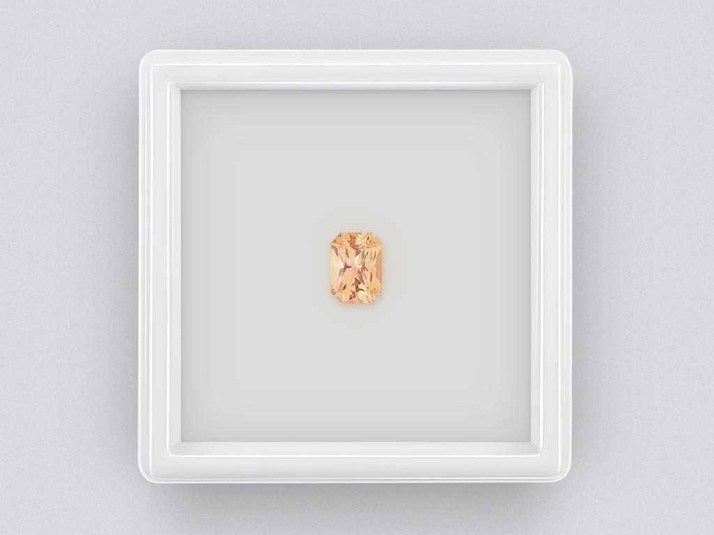  Orange radiant cut sapphire 1.10 carats, Madagascar Image №1