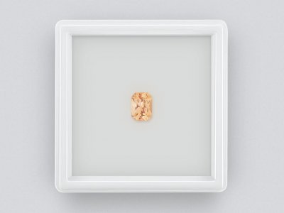  Orange radiant cut sapphire 1.10 carats, Madagascar photo