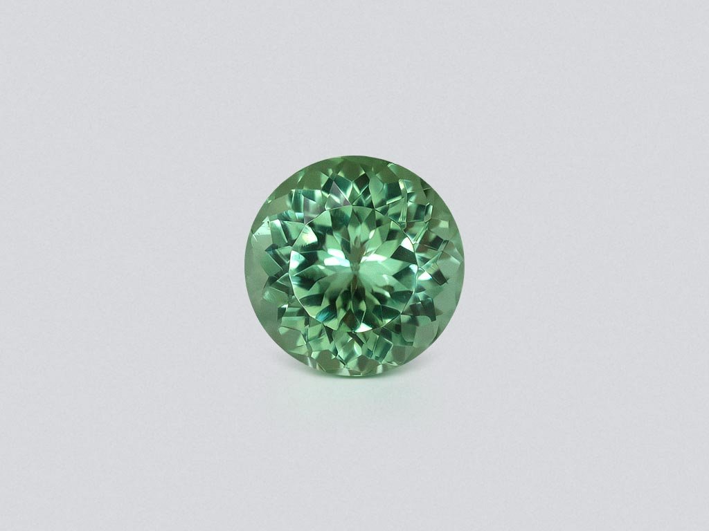 Mint green tourmaline in round cut 2.38 carats, Africa Image №1
