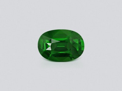 Neon green tsavorite garnet in oval cut 1.15 carats, Tanzania  photo