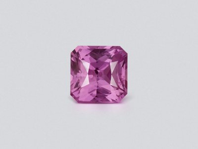 Unheated pink sapphire in radiant cut 2.60 carats, Sri Lanka photo